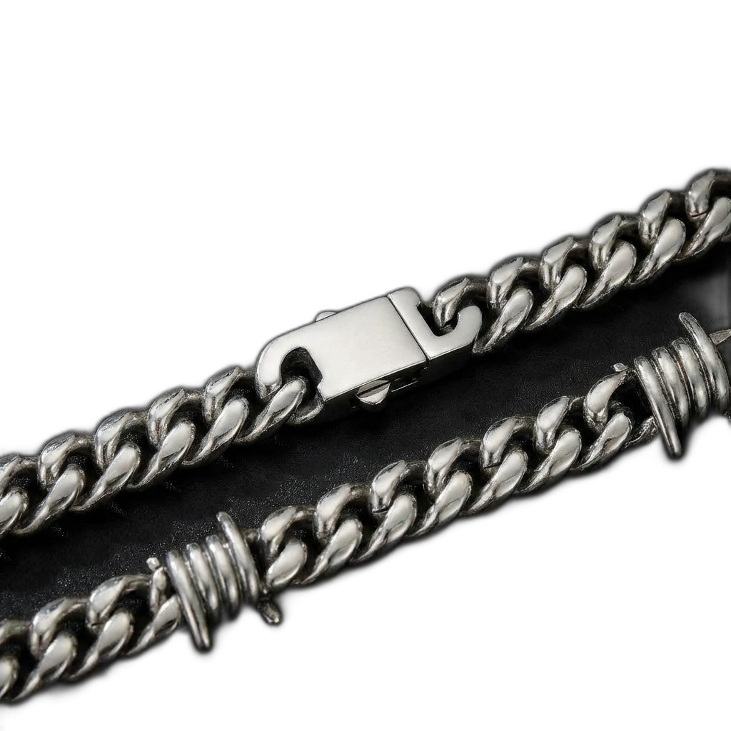 9mm Barb Wire Cuban Chain