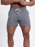 Men's Casual Solid Drawstring Athletic Shorts