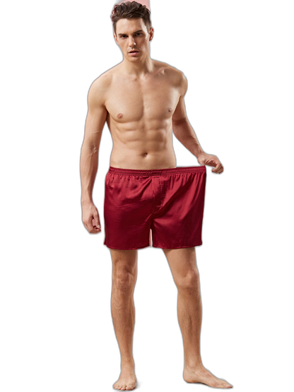 Men's Satin Loose Boxers Shorts