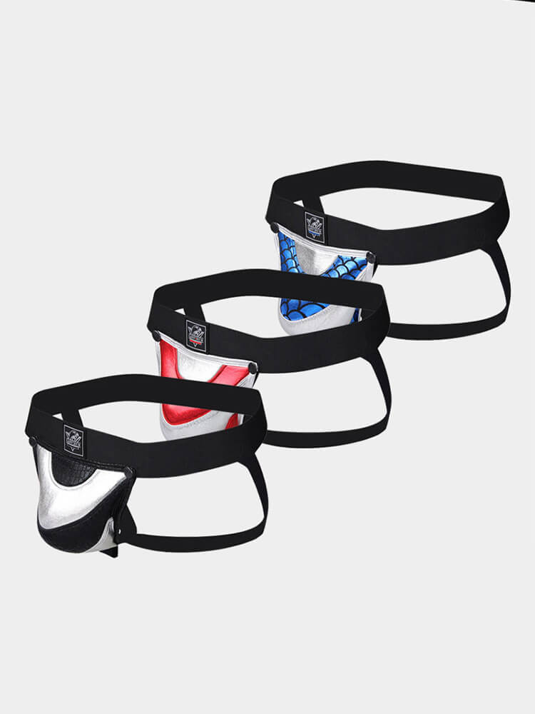 Men's Detachable Colorblock Pouch Hip-Lifting Jockstrap