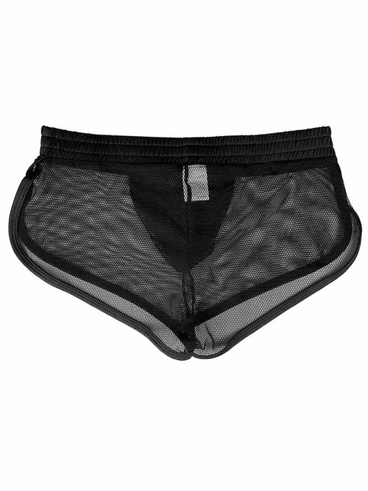 Men's Solid Color Mesh Full Split Trunks