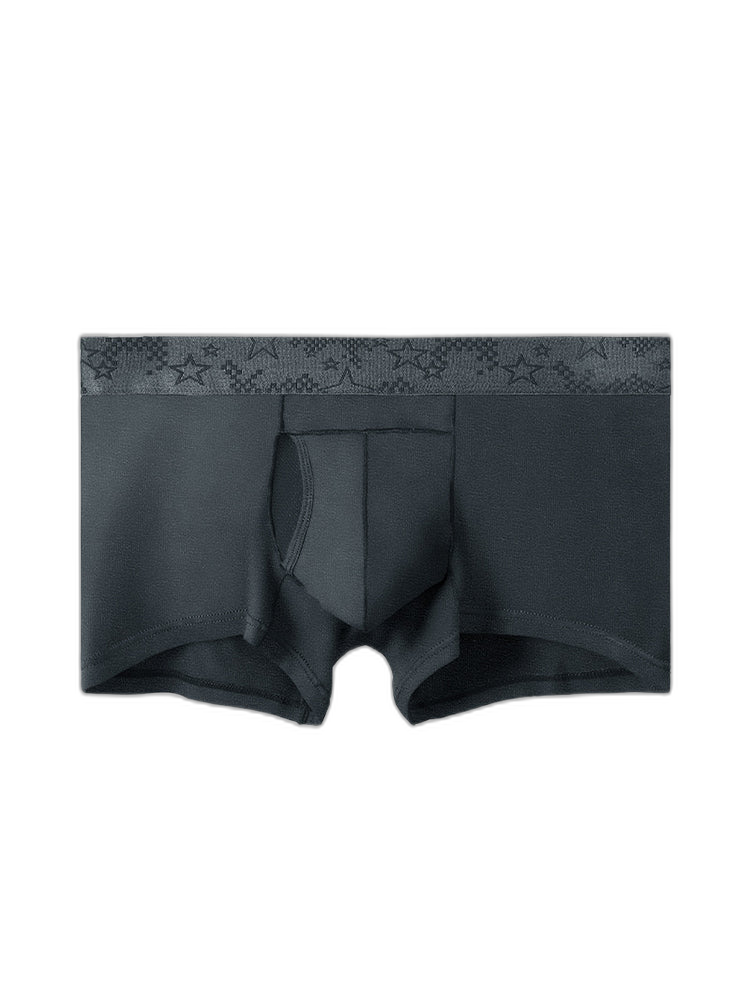 4 Pack Men’s Support Pouch Trunks With Functional Fly