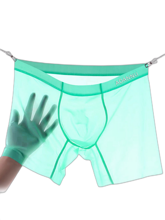 2 Pack Men's Ultra-Thin Breathable Semi-Transparent Pouch Midway Briefs