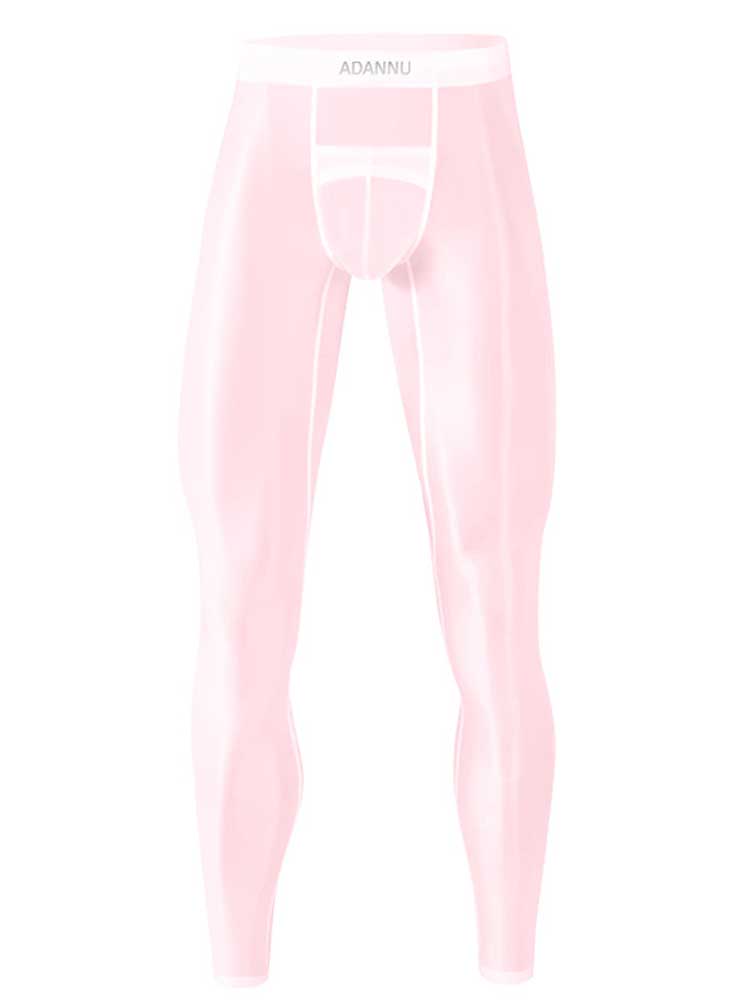 Men's Sexy Ultra-Thin Athletic Long Base Layer Tights Pants