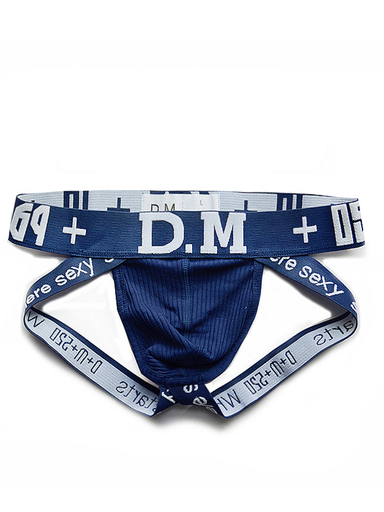 D.M Men's Low-Rise Cotton Comfortable Sexy Jockstrap