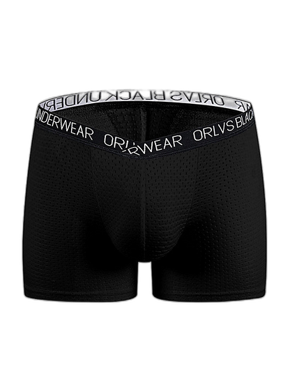 2 Pack Men's Sexy V-shape Waistband Mesh Trunks