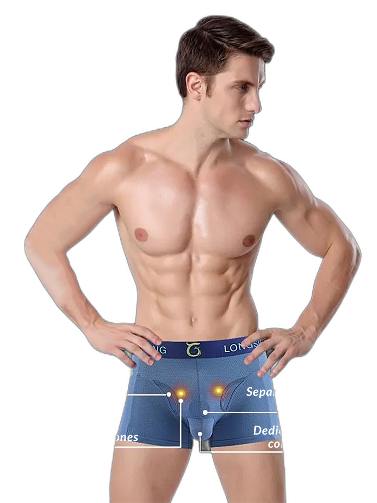 Men's Sexy Breathable Elastic Separated Pouch Trunks