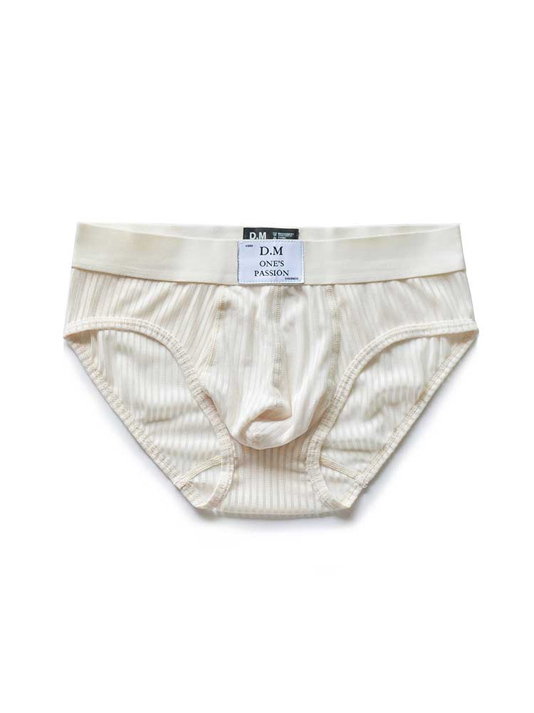 D.M Men's Sexy Low-Rise Mesh Breathable Briefs