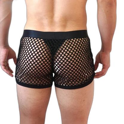 Jockmail 'Reveal All Fishnet' Underwear Shorts