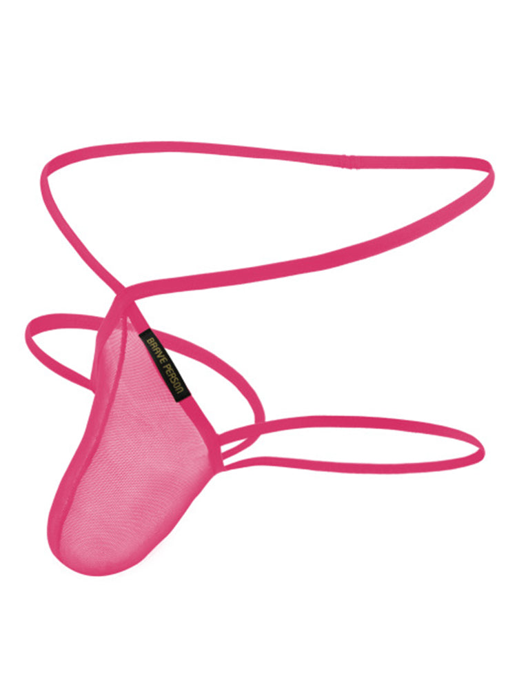 Transparent Brave Person Men's Thongs