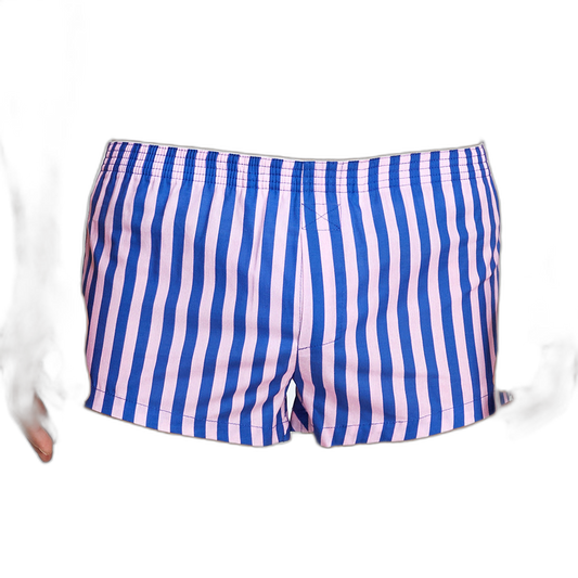Striped Cotton Shorts