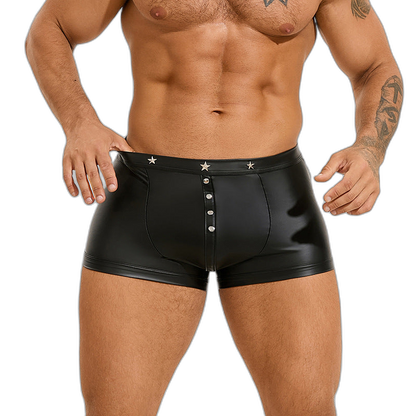 Leather Star Boxer Briefs