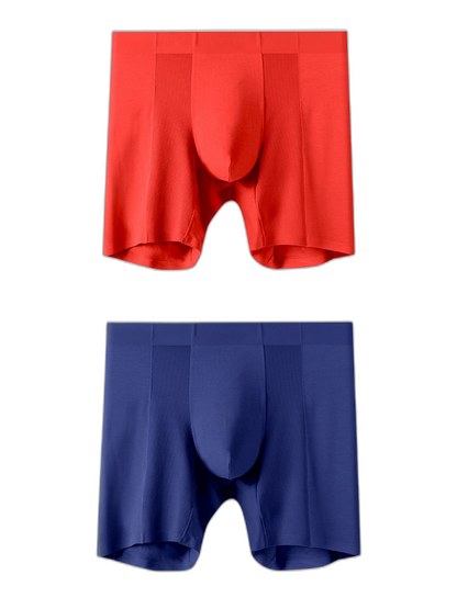 2 Pack Men’s Long Athletic Boxer Briefs