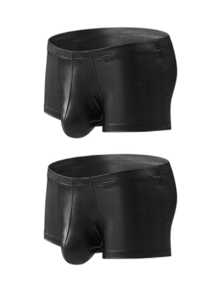 2 Pack Men's Big Pouch Performance Sexy Trunks