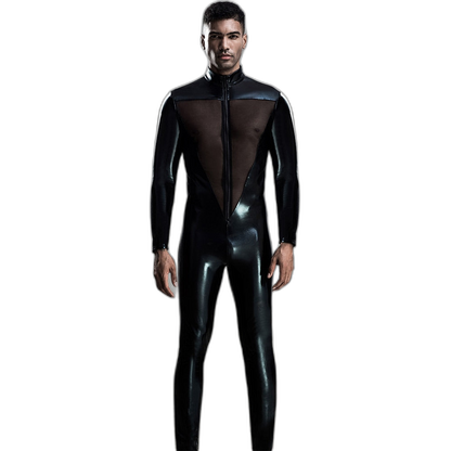Men's Sheer Mesh Bodysuit