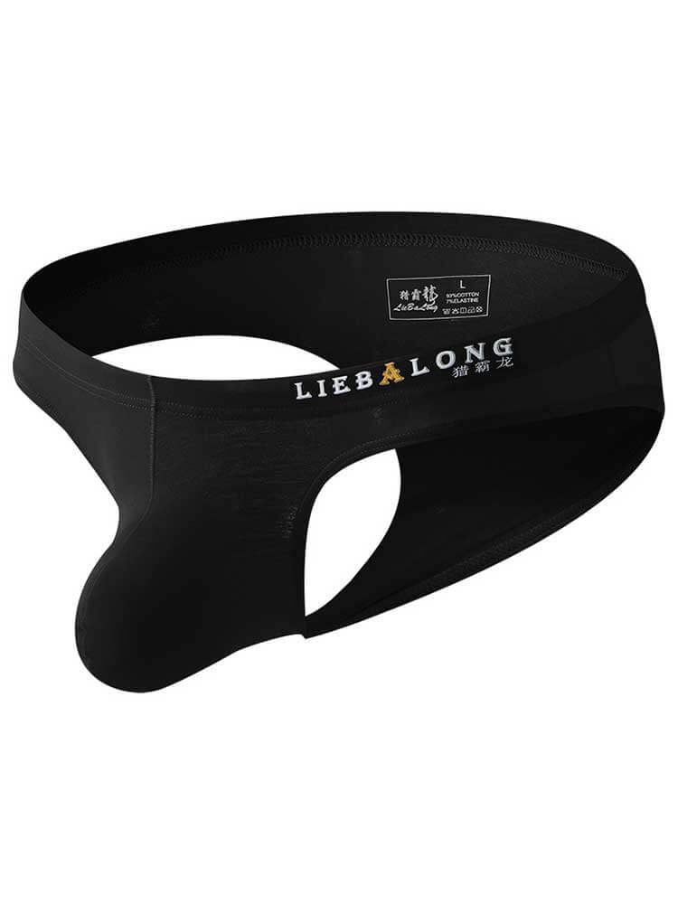 Men's Low-Rise Large Pouch Cotton Sexy Briefs