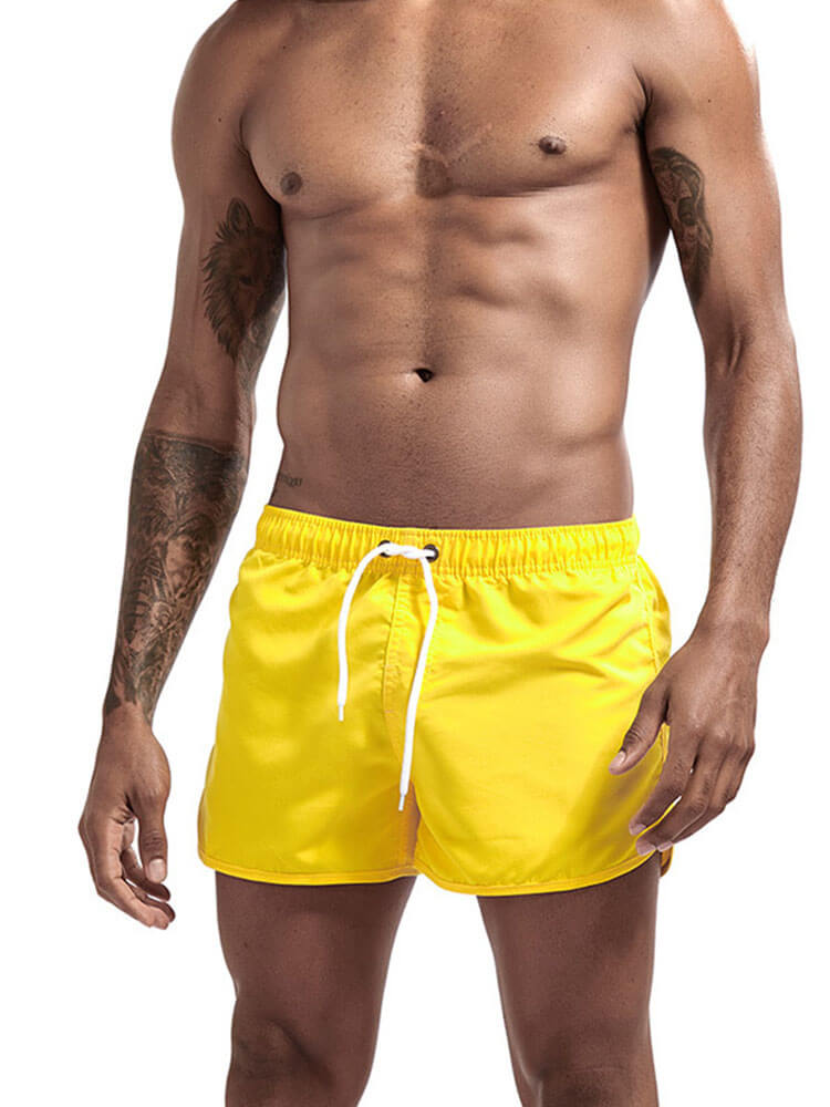 Men's Casual Athletic Drawstring Beach Shorts