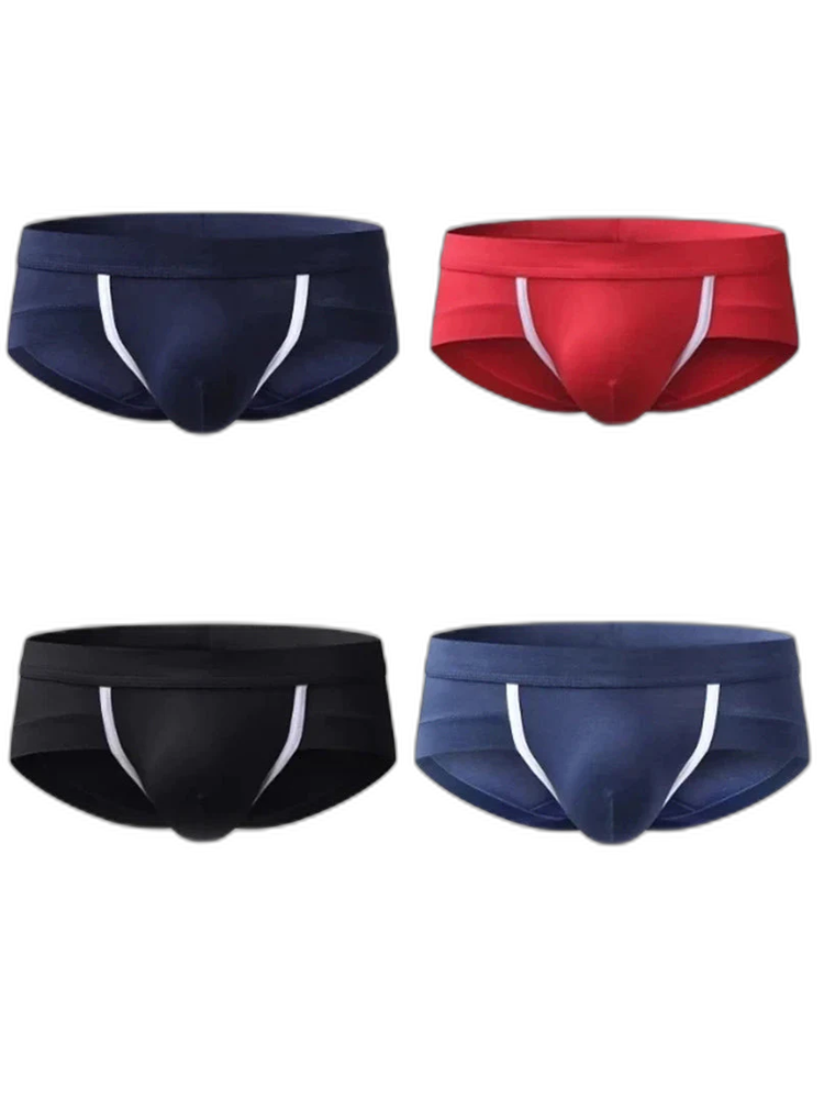 4 Pack Breathable Modal U Convex Pouch Briefs