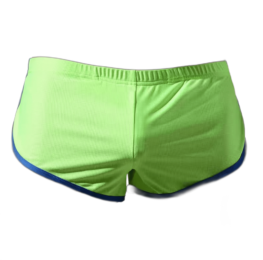 Mesh Shorts With Pouch Green/Blue