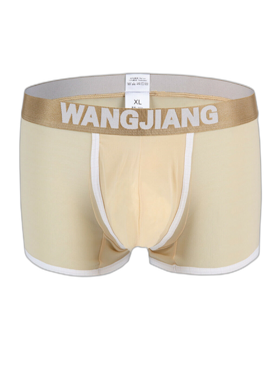 2 Pack Men's U Convex Pouch Trunks With Open Fly