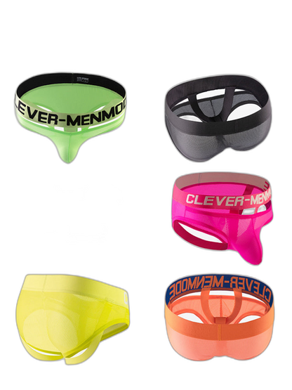 2 Pack Men's Mesh Breathable Multi-Functional Lifting Briefs