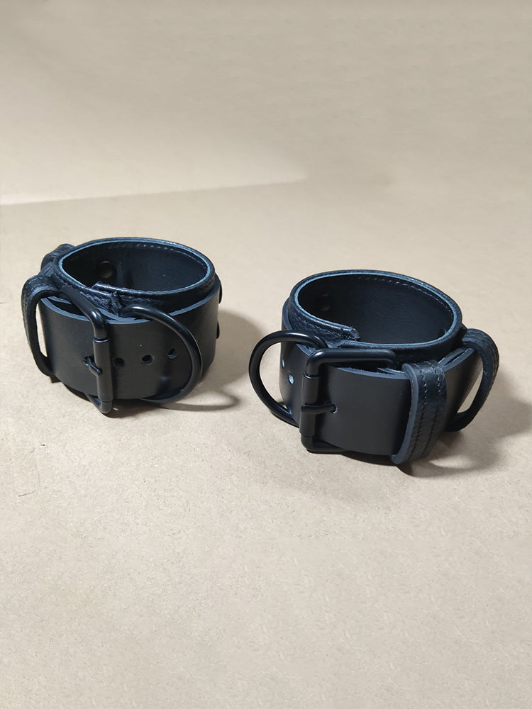 Men's Leather Bracelet Chest Strap Jockstrap
