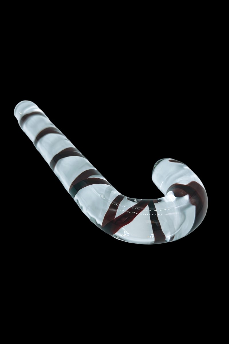Candy Cane Glass Dildo - The Pup Play Hub