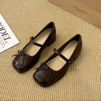 Cap-Toe Mary Jane Shoes