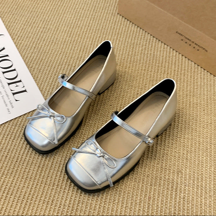 Cap-Toe Mary Jane Shoes