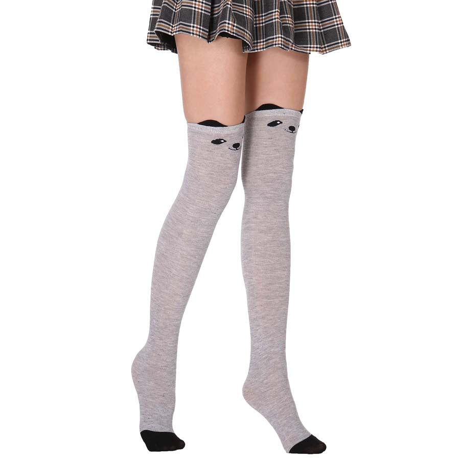 Cat Face Over-Knee Socks