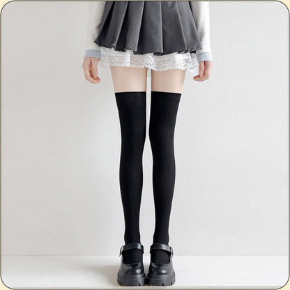 Cat Paw Velvet Thigh High Socks