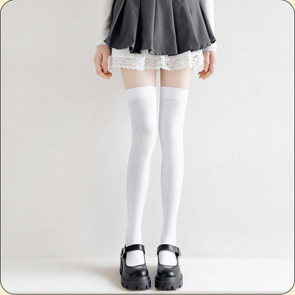 Cat Paw Velvet Thigh High Socks