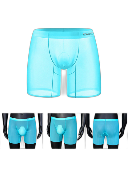 2 Pack Men's Ultra-Thin Breathable Semi-Transparent Pouch Midway Briefs