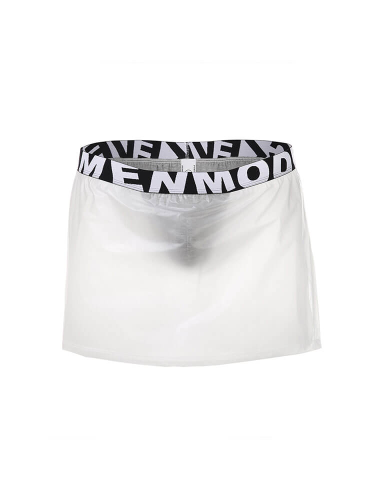 Men's Sheer Side-Opening Waterproof Skirt Briefs