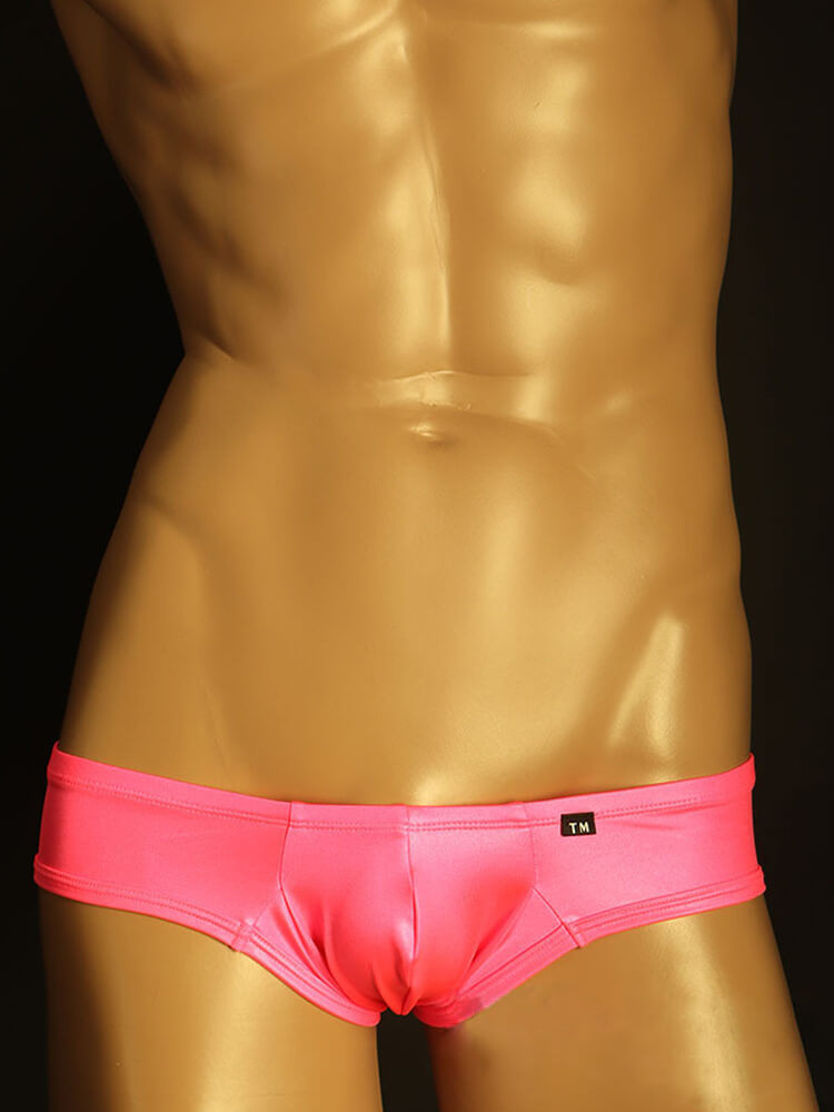 Men's Solid Sexy Low Waist Breathable Briefs