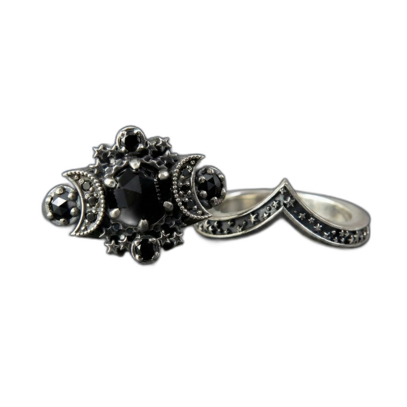 Triple Moon Ring