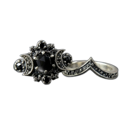 Triple Moon Ring