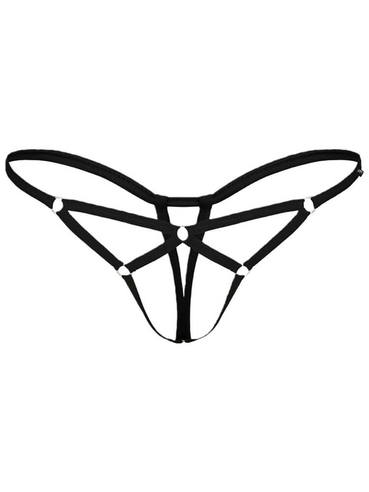 Men's Sexy No-Removal Thin Rope Hollow Thong