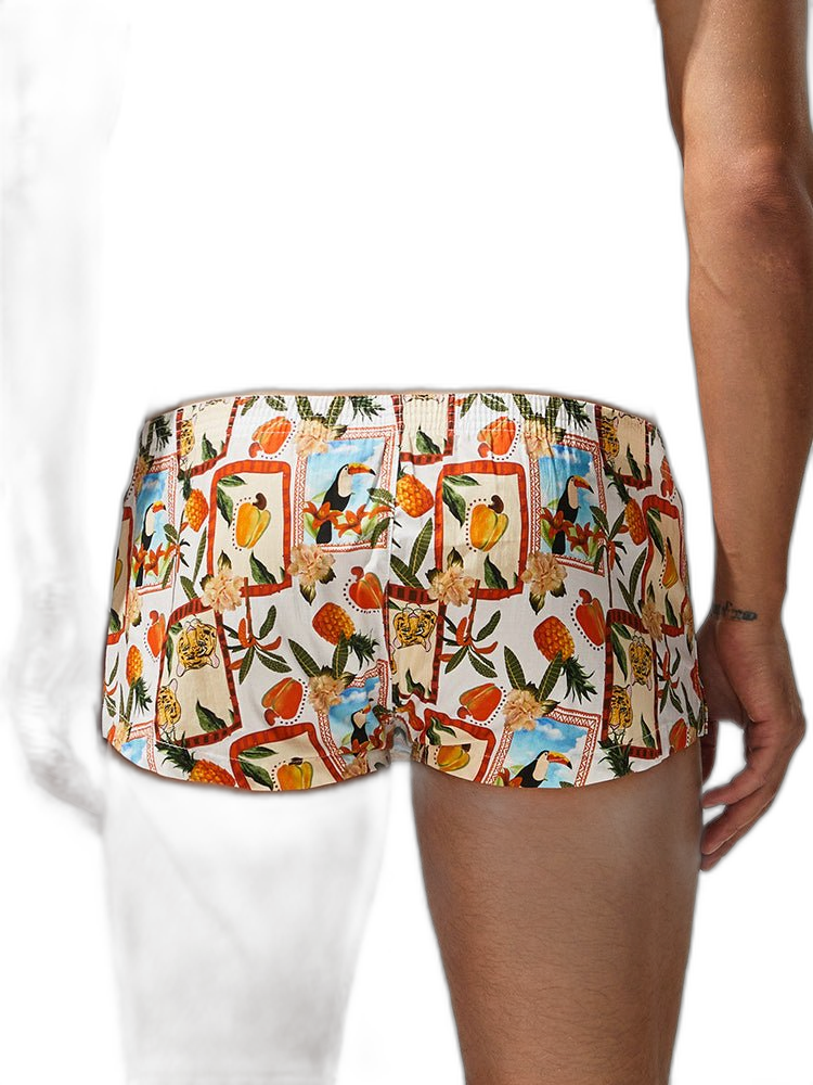 2 Pack Men's Printed Pure Cotton Trunks