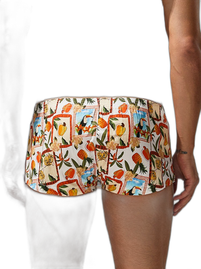 2 Pack Men's Printed Pure Cotton Trunks