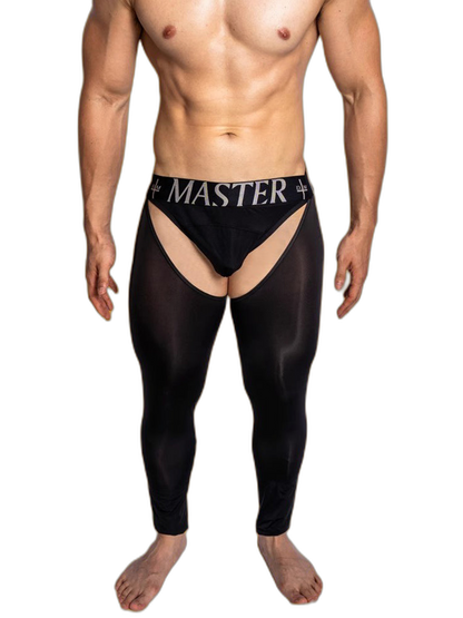 Men's Low-Waist Sexy Hollow Silk-Smooth Semi-Transparent Thermal Pants