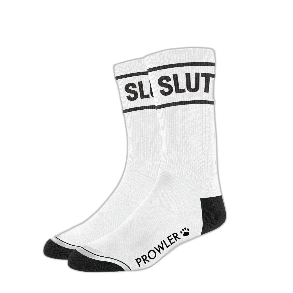 Prowler RED Slut Socks White Black