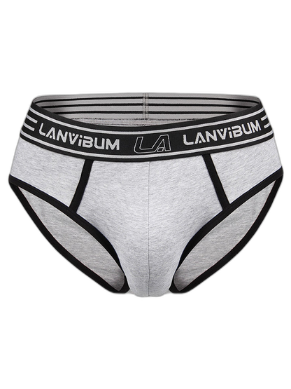 Men’s Spliced Color Pouch Briefs