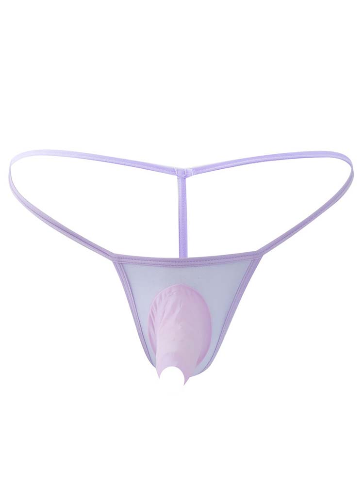 Men's Elephant Nose Thin Transparent Thong