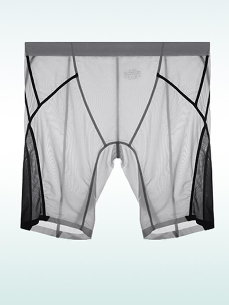 Men's Sports Elongated Breathable Boxer Briefs