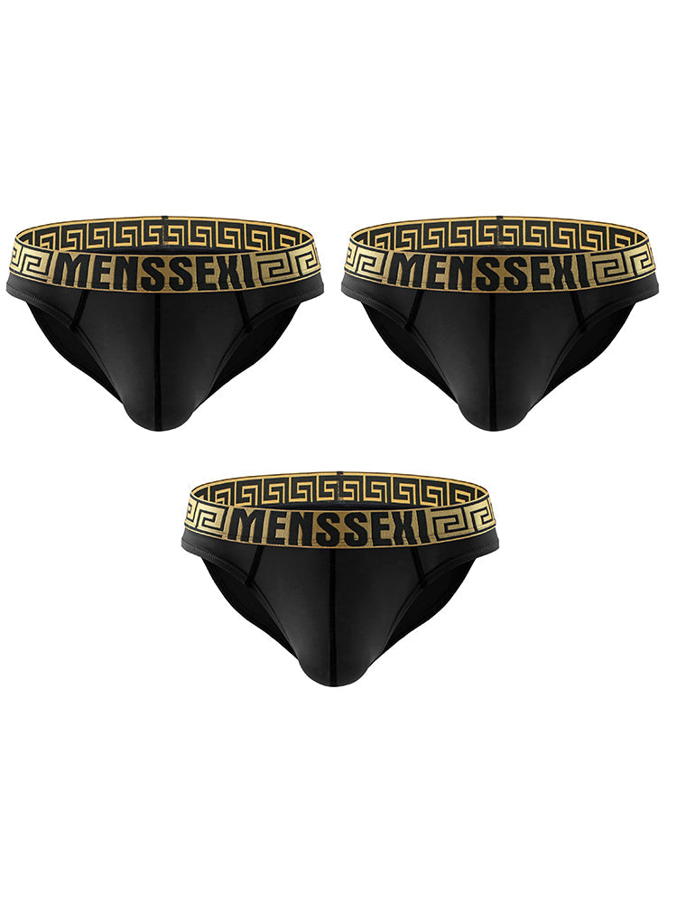 3 Pack Sexy Super Soft Ice Silk Men's Bikini