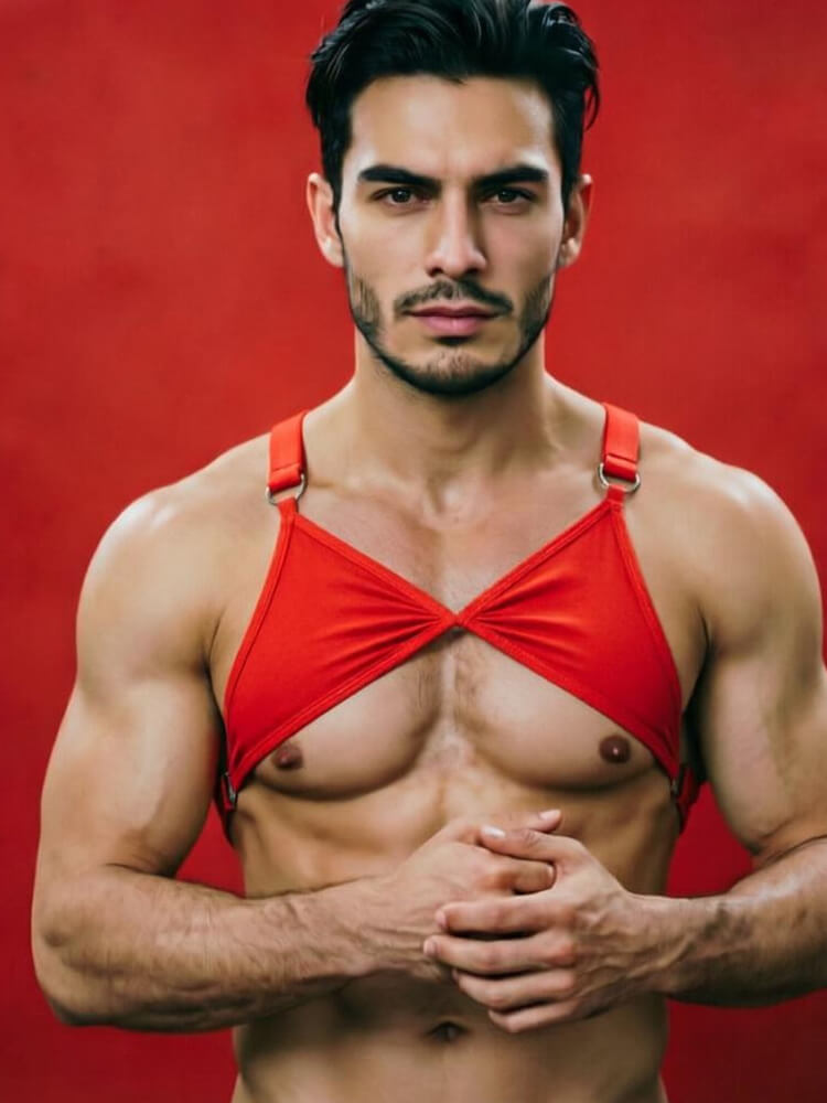 Men's Sexy Cross-Strap Harness Vest