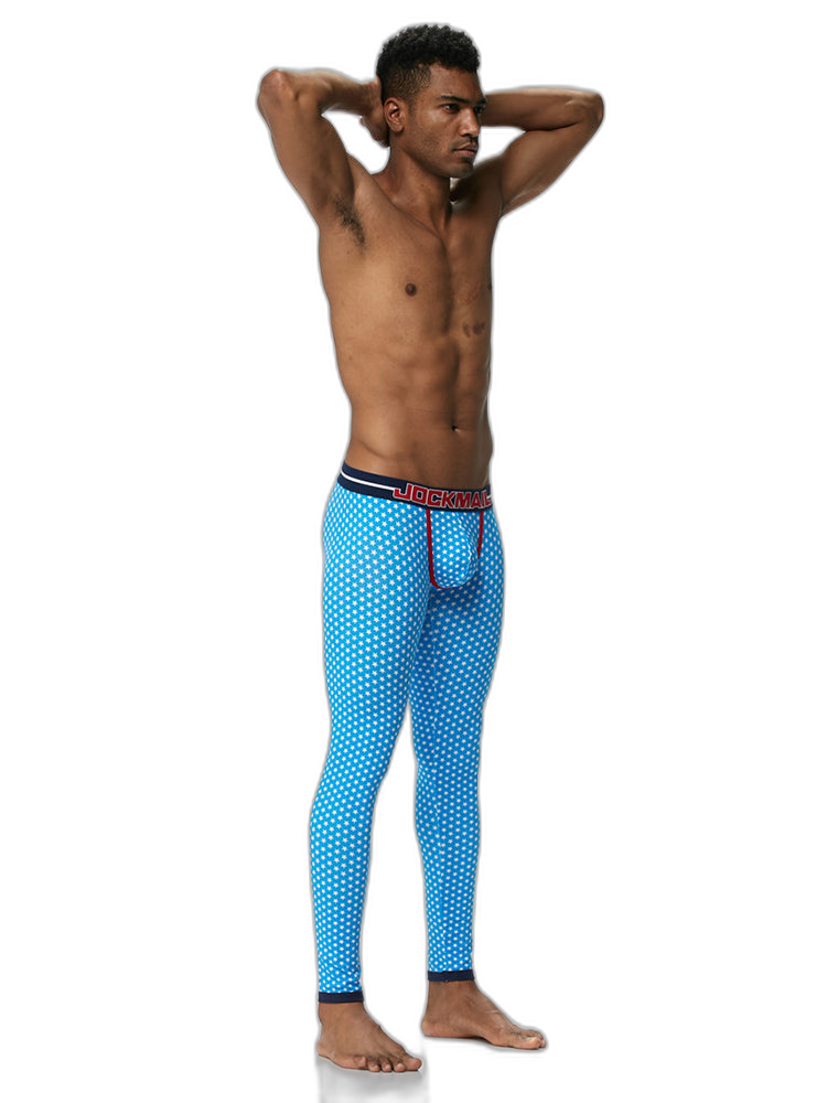 Men's Star Print Cotton Thermal Pants
