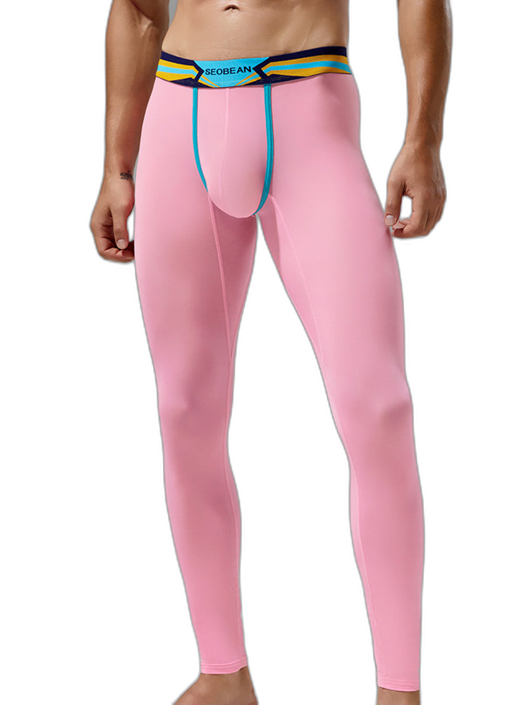 Men's Sexy Sport Long Johns With Large Pouch