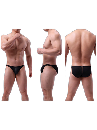 2 Pack Men's Solid Sexy Low-Rise Briefs